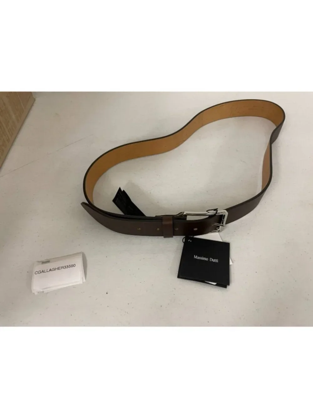 Massimo Dutti Brown Leather Belt US 40 EU 100 Mens NWT 1051/503/700
